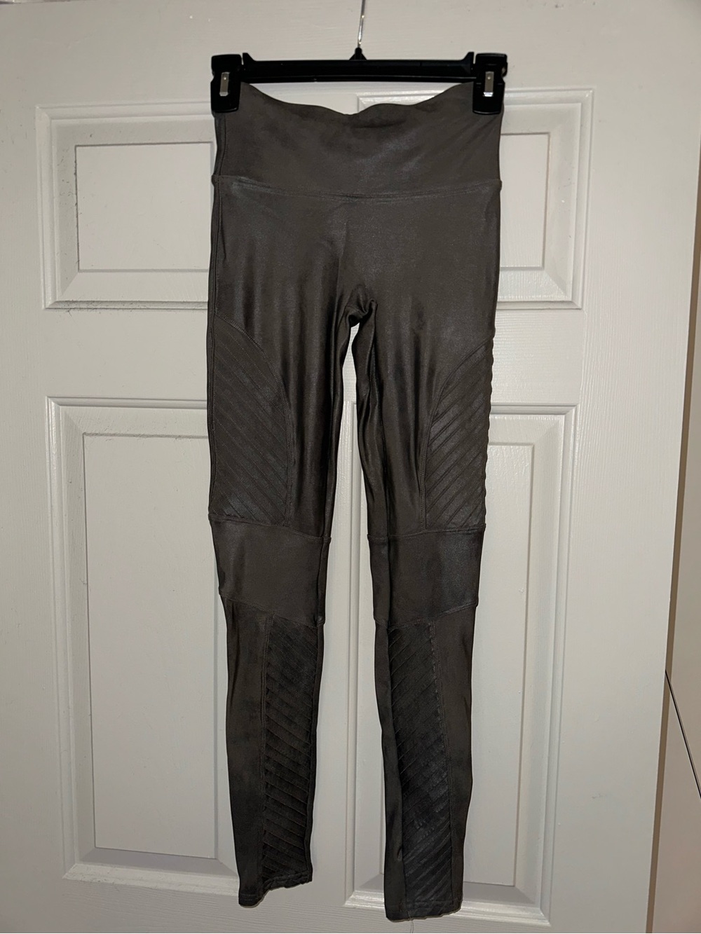 SPANX faux leather moto leggings